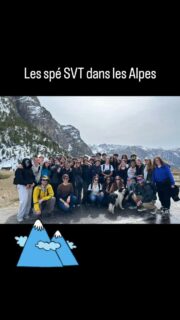 Cours de SVT en situation, au plus près de la faune et de la flore des montagnes.#classeverte #svt #academieversailles #espacejeunesselevallois #