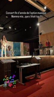 Encore un beau moment musical offert par les élèves de l’option musique qui ont parcouru les années ABBA et la mythique comédie musicale Mamma Mia ! Bravissimi !!! 🎶🎼🎵
