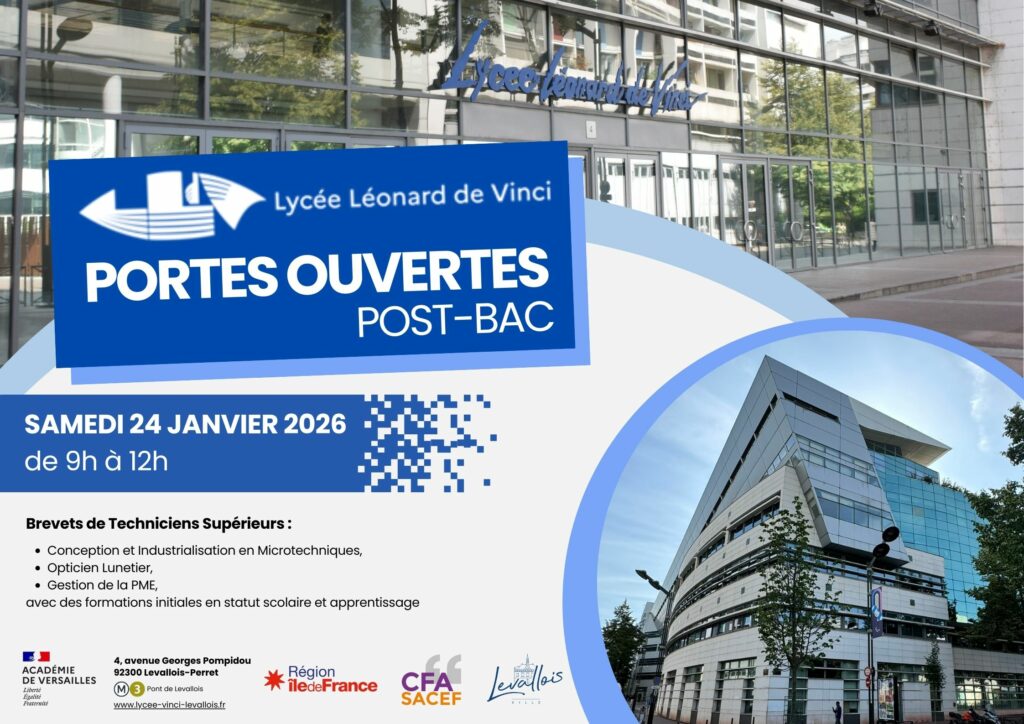 Samedi 24 janvier 2026 : JPO POST BAC