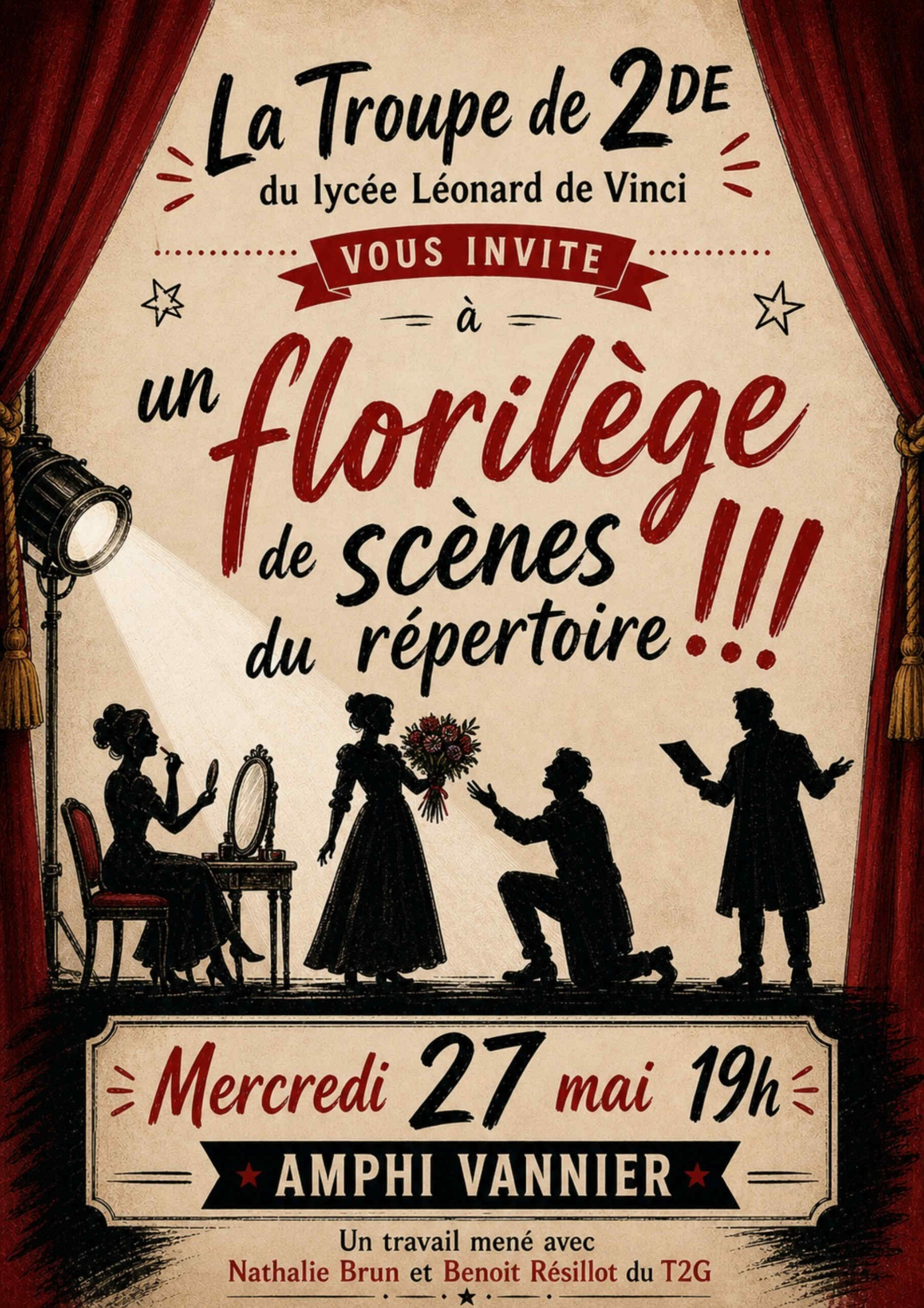 MARDI 27/05 : RESTITUTION DE L&rsquo;OPTION THEATRE 2NDE